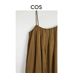 Váy maxi COS poplin dáng babydoll 2 dây 3 màu