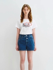 Tshirt Daisy Syndrome in chữ thêu mây