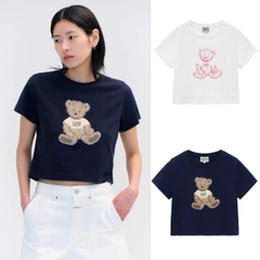 Tshirt croptop Marrithe 2 màu in gấu 2 màu