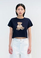 Tshirt croptop Marrithe 2 màu in gấu 2 màu