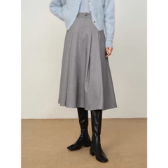 Chân váy midi xếp ly Massimo Dutti