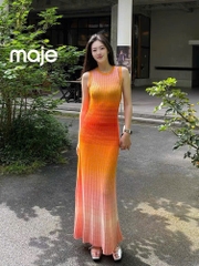 ĐẦM DÀI MAXI KHÔNG TAY DỆT KIM