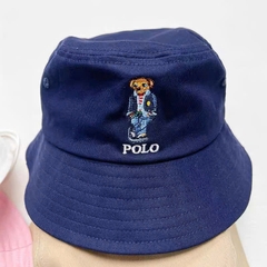 Mũ bucket Polo logo gấu