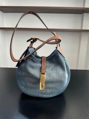 Túi Polo denim Hobo quai đeo chéo