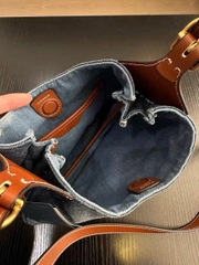 Túi Polo denim Hobo quai đeo chéo