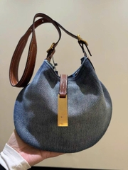 Túi Polo denim Hobo quai đeo chéo