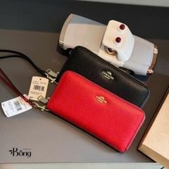 Ví Coach hình chữ nhật xuất xịn da sần