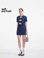 VÁY MINI DENIM NƠ