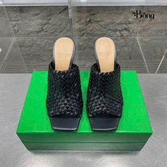 Guốc Botega quai bện gót vàng