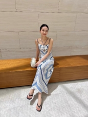 VÁY MAXI HỌA TIẾT XOẮN ỐC
