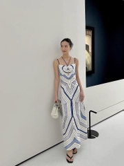 VÁY MAXI HỌA TIẾT XOẮN ỐC