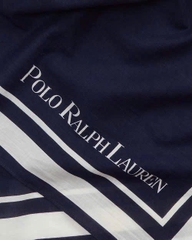 Khăn lụa Polo vuông tím than bản tuồn auth full QR CODE