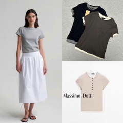 Chân váy midi Primark trắng