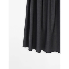 CHÂN VÁY Massimo Dutti MIDI PHA XẾP LY