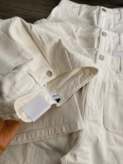 Short denim trắng Zara