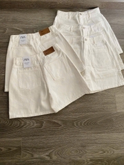 Short denim trắng Zara