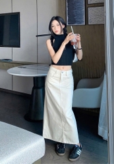 Chân váy midi denim Zara
