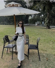 Chân váy midi denim Zara