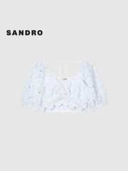 Set Sandro phối ren in hoa