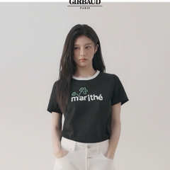 Tshirt Marithe Francois viền cổ