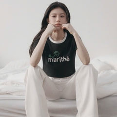 Tshirt Marithe Francois viền cổ