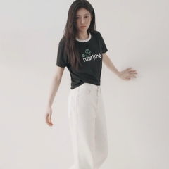 Tshirt Marithe Francois viền cổ