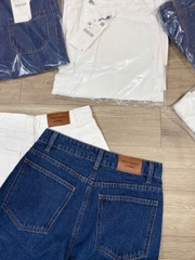Quần Zara denim suông dáng lửng