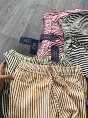 Quần kẻ Polo RL cạp chun