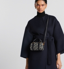Túi trống Dior logo navy