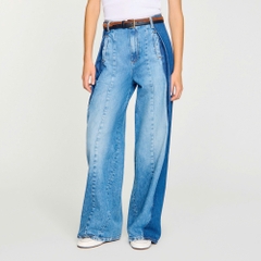 Quần jeans ống xuông màu cải
