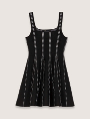Váy dệt kim jacquard ngắn