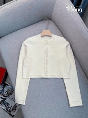 CDG Sandro dệt kim màu kem viền ngọc trai (2pcs)
