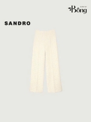 Quần suông Sandro bling màu kem (tách set)