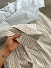 Sơ mi kẻ Massimo Dutti cổ đức 2 màu
