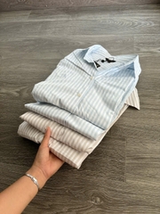 Sơ mi kẻ Massimo Dutti cổ đức 2 màu