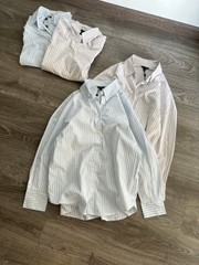 Sơ mi kẻ Massimo Dutti cổ đức 2 màu