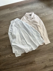 Sơ mi kẻ Massimo Dutti cổ đức 2 màu
