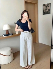 Quần suông CK cạp cao