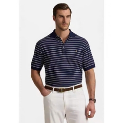 Áo Polo RL kẻ ngang cổ đức màu navy