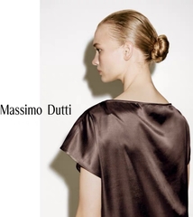 Váy maxi Massimo Dutti nâu kèm belt