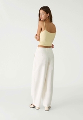Quần suông khaki trắng Strean