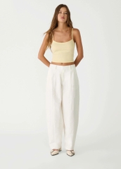 Quần suông khaki trắng Strean