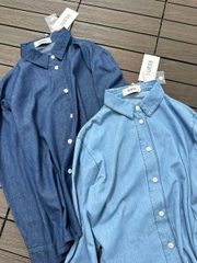 Sơ mi denim SUESS cổ đức