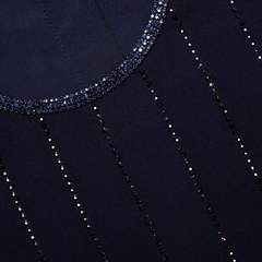 Áo Sel-Portrait cổ tròn bling navy (tách set)