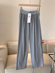 Quần suông ALO cạp chun - Xanh dương