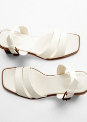 Sandal MNG gót vuông