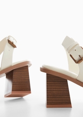 Sandal MNG gót vuông