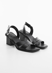 Sandal MNG gót vuông