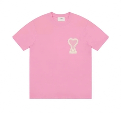 Tshirt AMI dáng over logo tim to