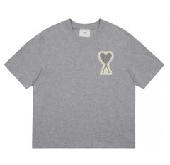 Tshirt AMI dáng over logo tim to